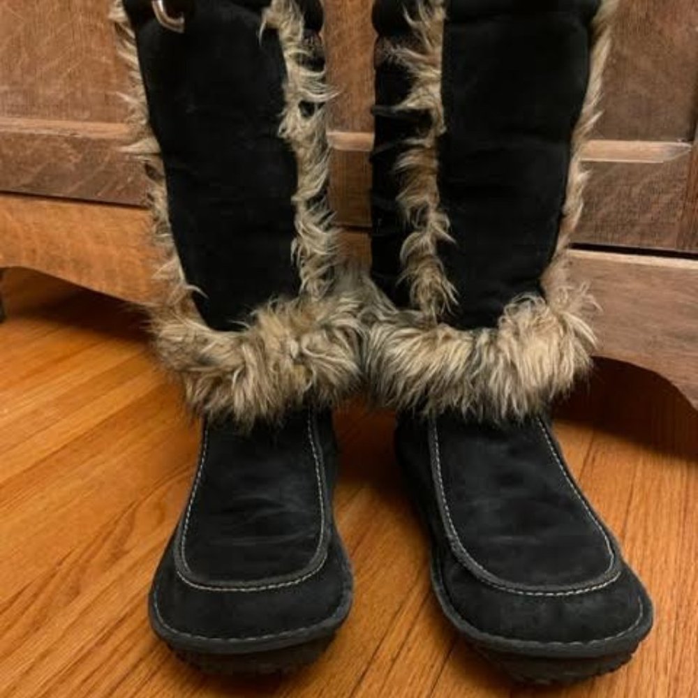 Sorel Sedna Thinsulate Tall Shearling Women’s Boots Size 9 Black.